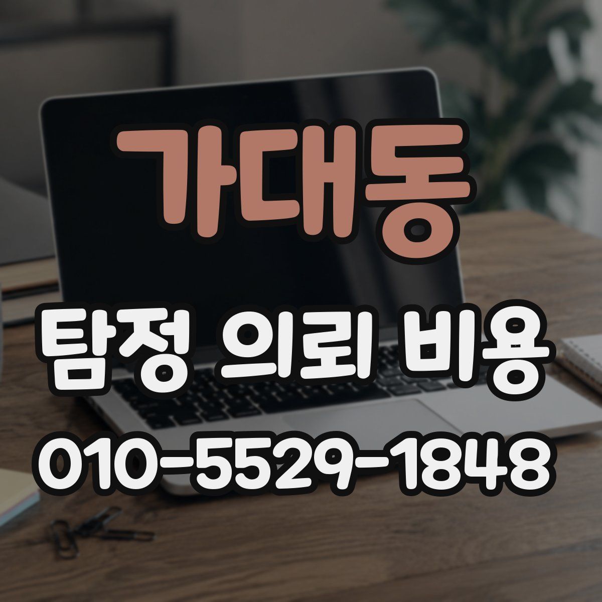 가대동 탐정 의뢰 비용