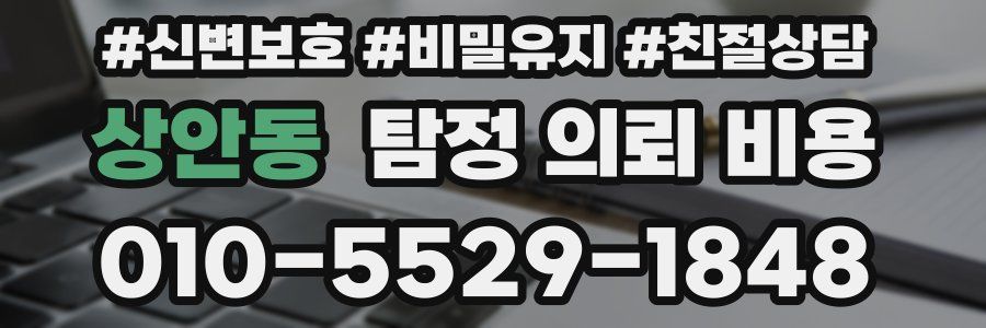 상안동 탐정 의뢰 비용