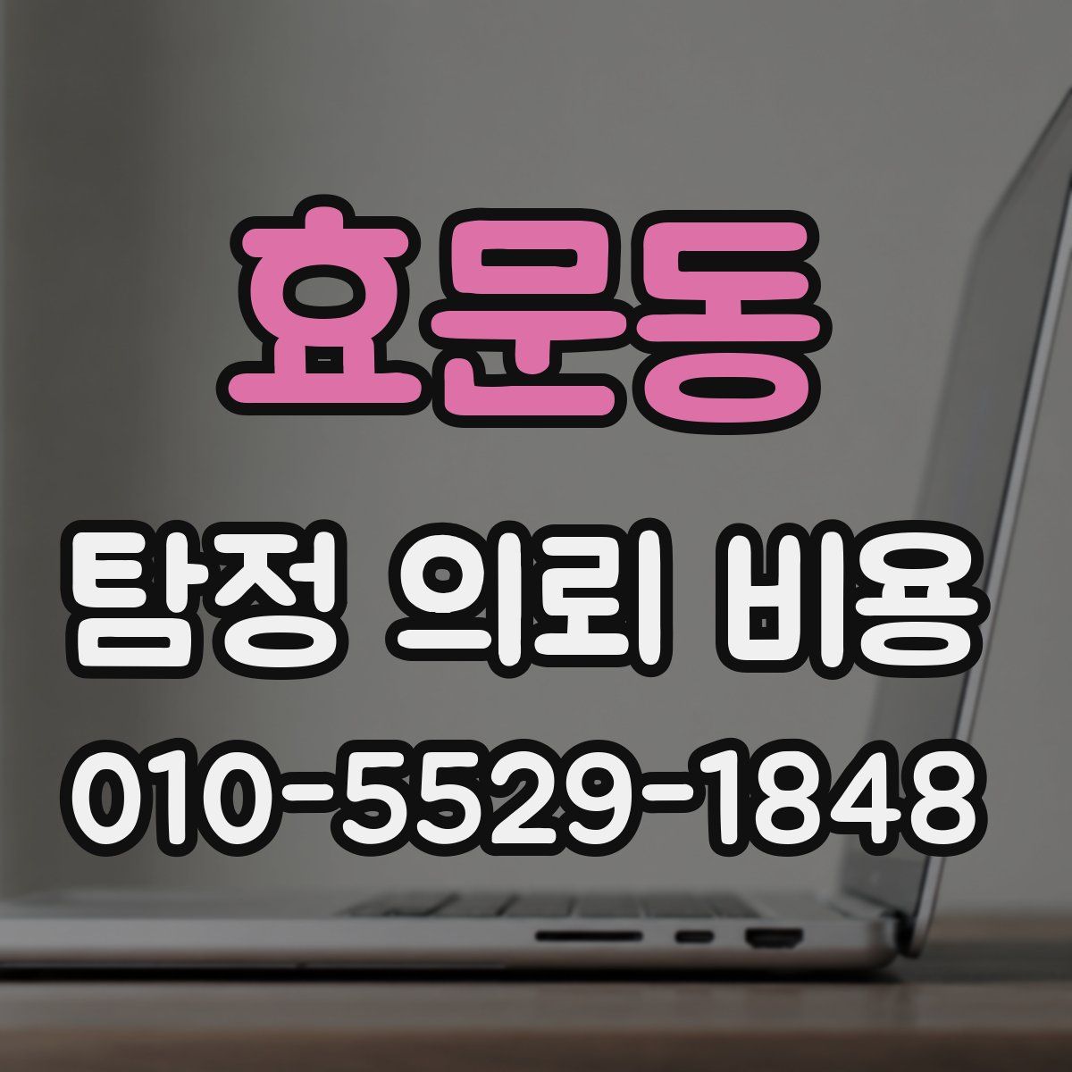 효문동 탐정 의뢰 비용