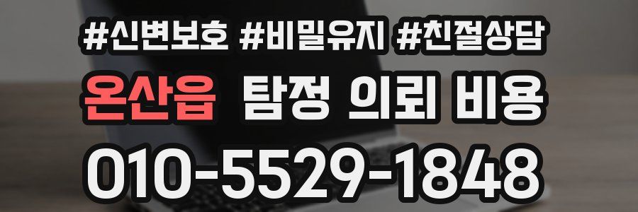 온산읍 탐정 의뢰 비용
