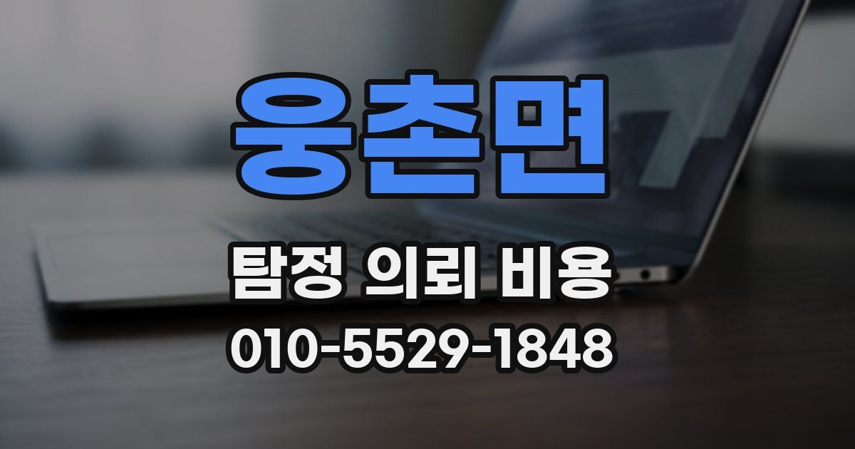 웅촌면 탐정 의뢰 비용