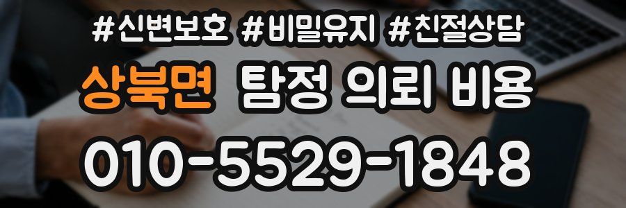 상북면 탐정 의뢰 비용