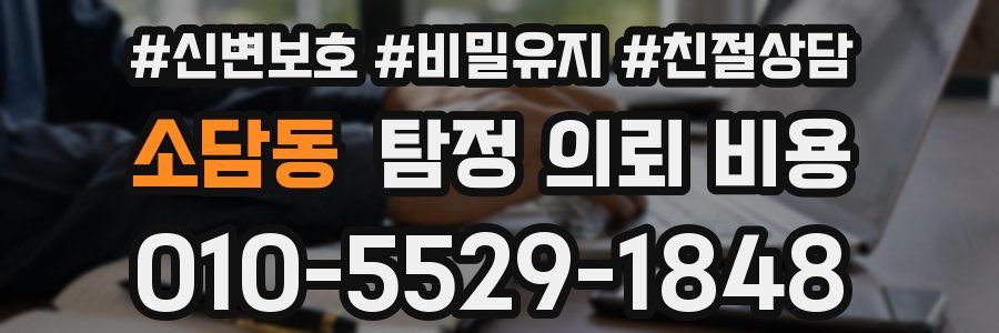 소담동 탐정 의뢰 비용