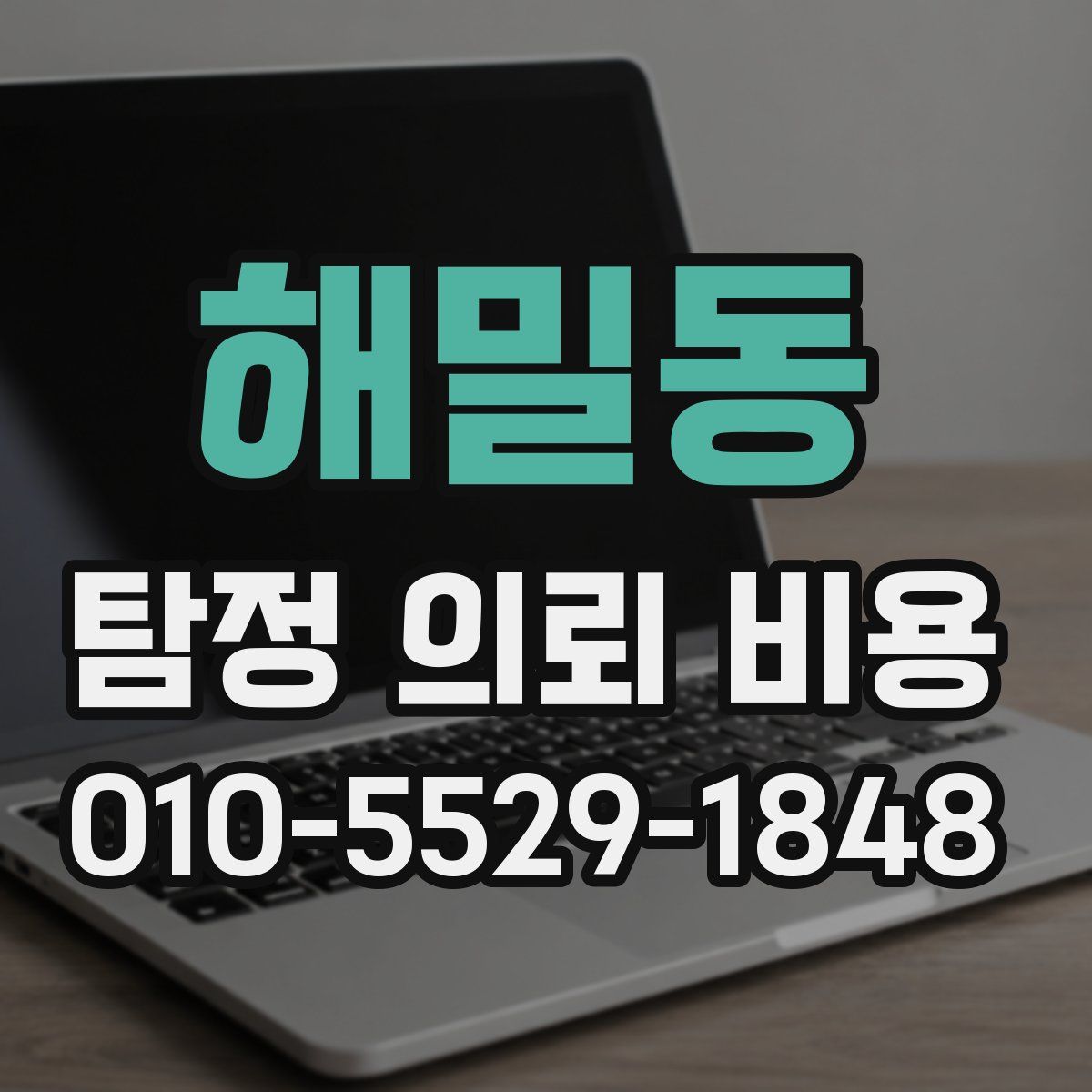 해밀동 탐정 의뢰 비용