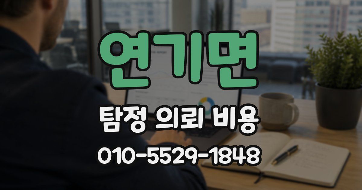 연기면 탐정 의뢰 비용