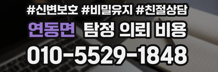 연동면 탐정 의뢰 비용