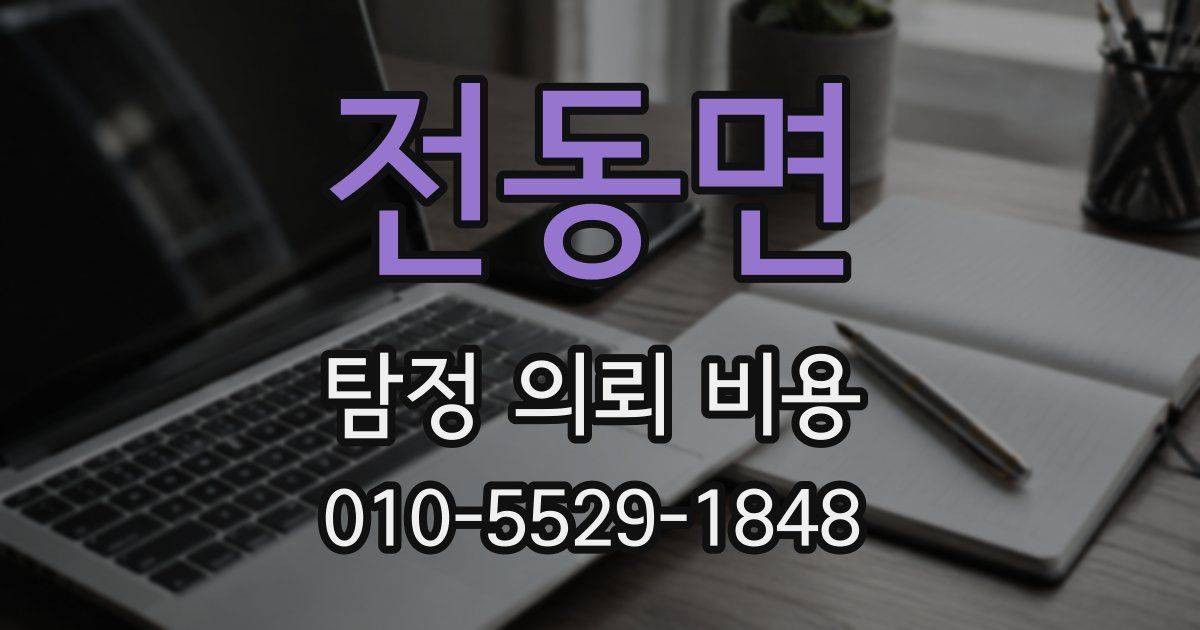 전동면 탐정 의뢰 비용