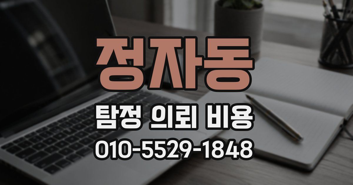 정자동 탐정 의뢰 비용
