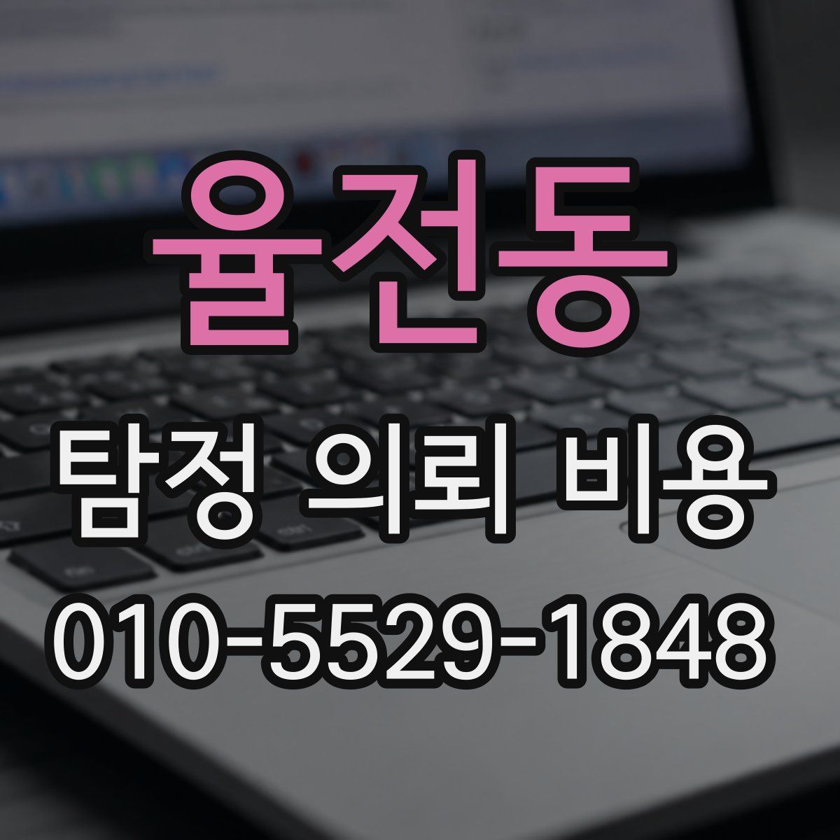 율전동 탐정 의뢰 비용