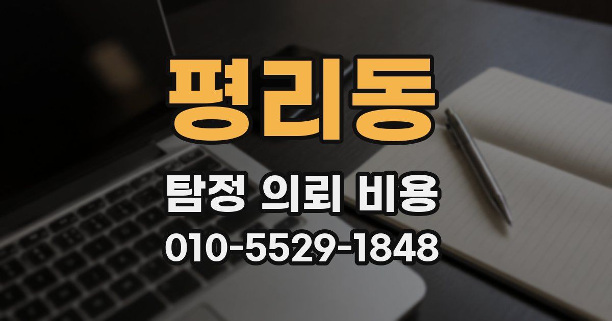 평리동 탐정 의뢰 비용