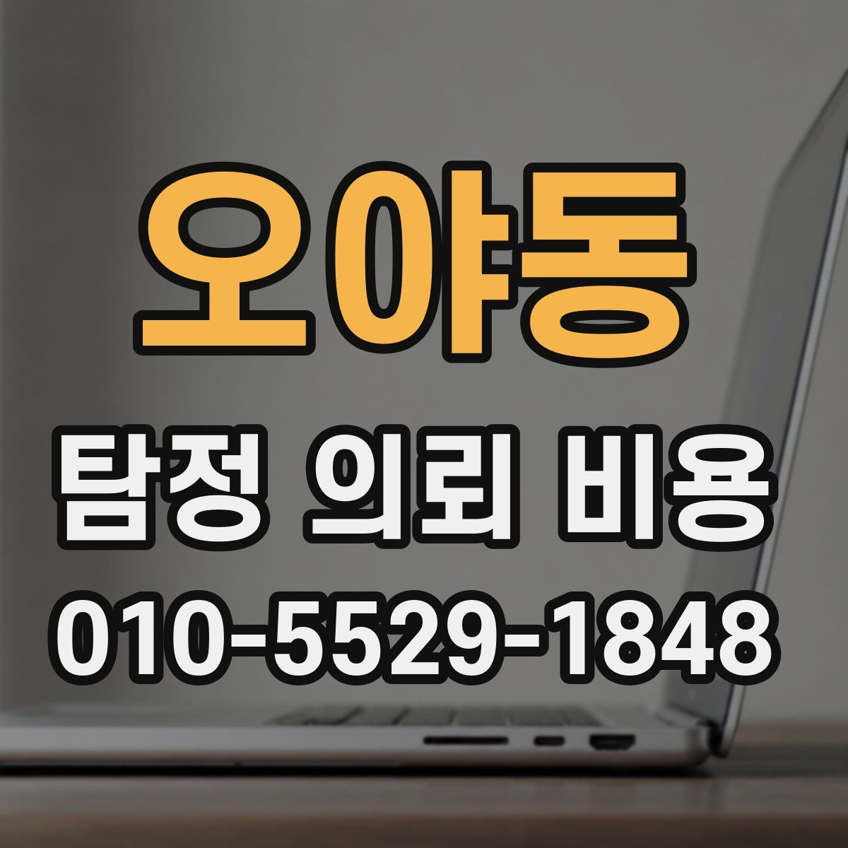 오야동 탐정 의뢰 비용