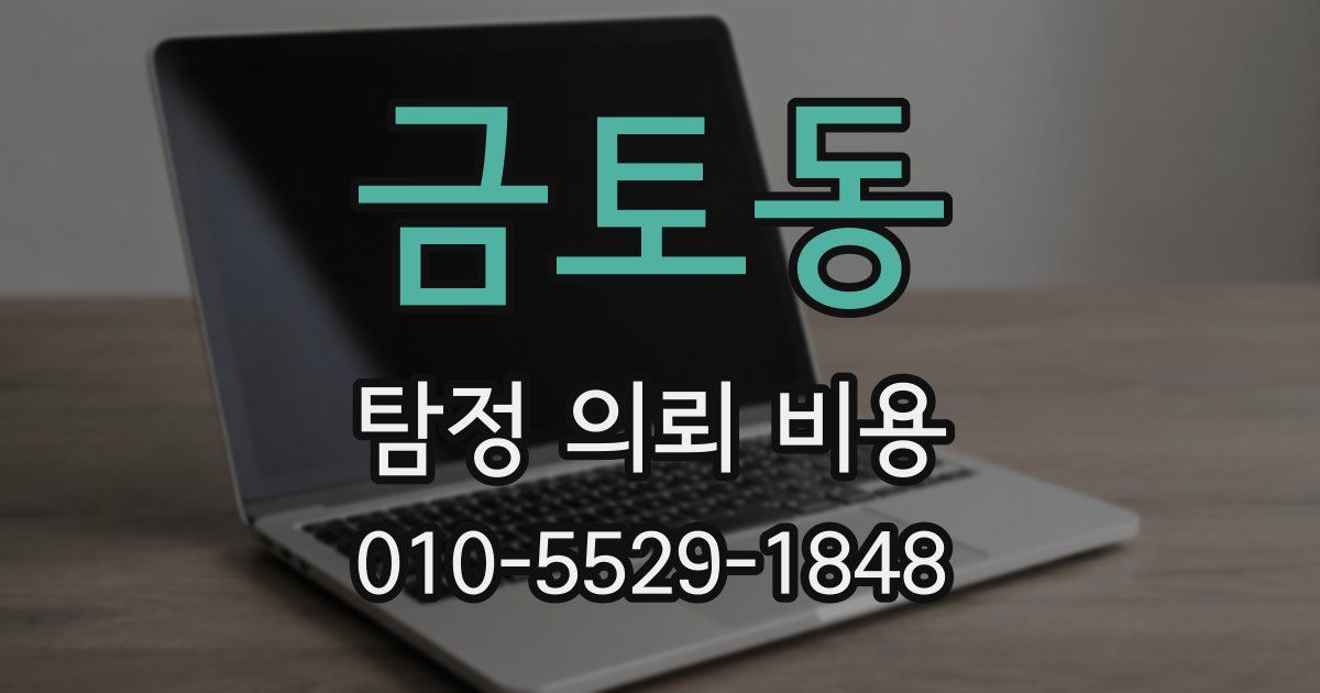 금토동 탐정 의뢰 비용