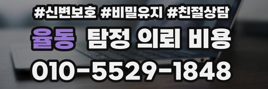 율동 탐정 의뢰 비용