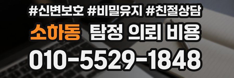 소하동 탐정 의뢰 비용