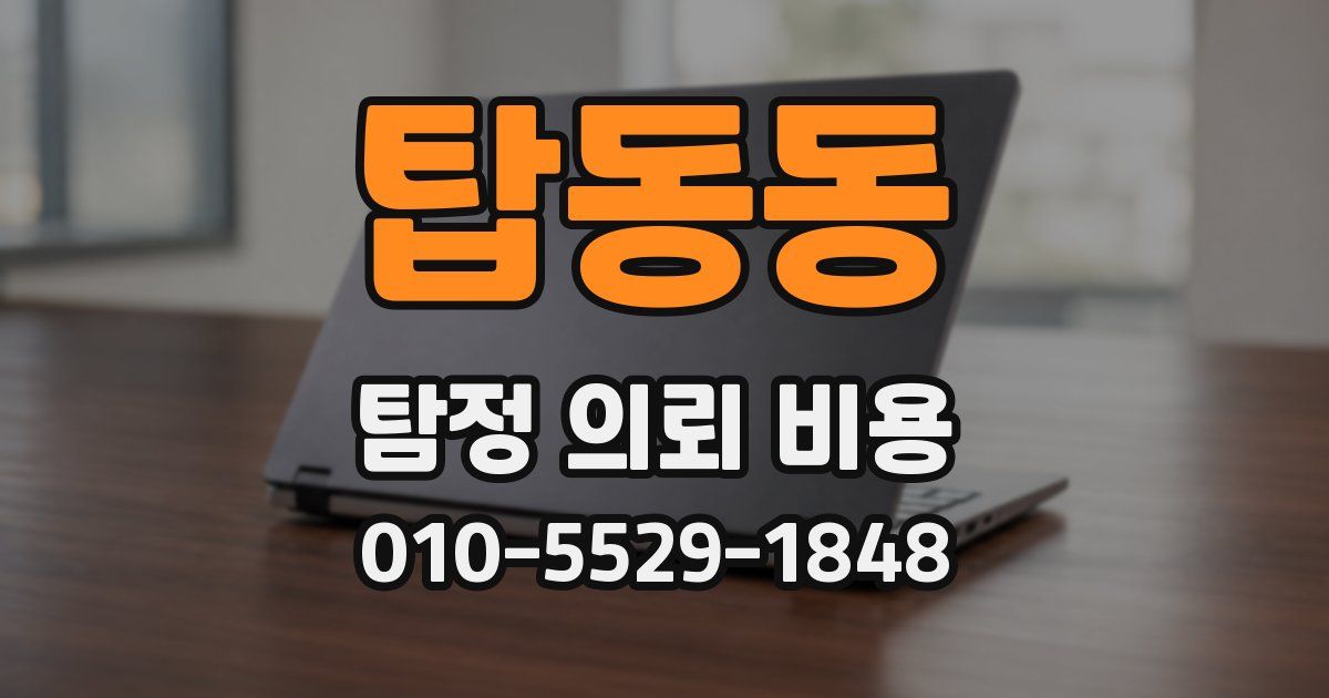 탑동동 탐정 의뢰 비용