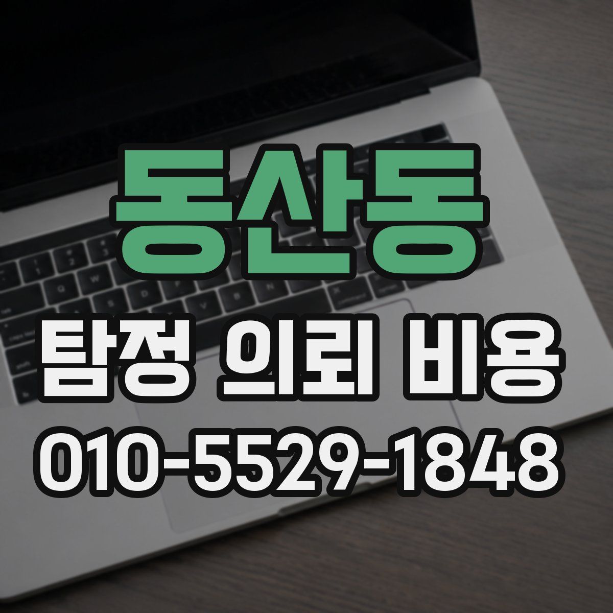 동산동 탐정 의뢰 비용