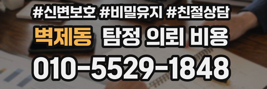 벽제동 탐정 의뢰 비용