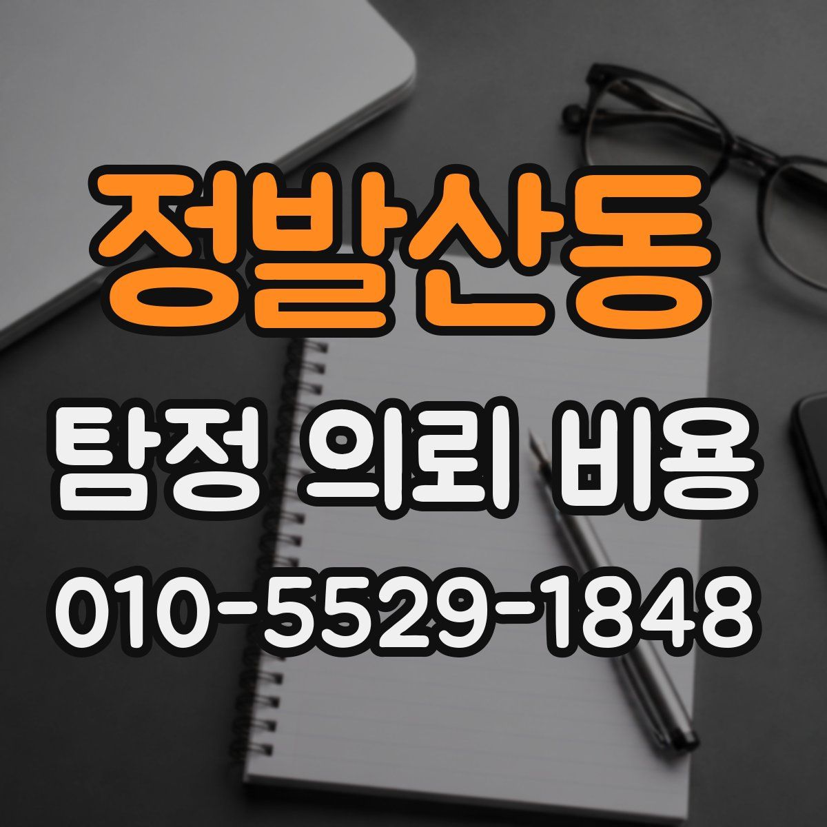 정발산동 탐정 의뢰 비용