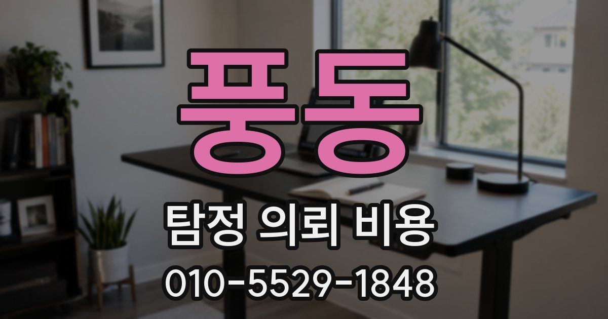 풍동 탐정 의뢰 비용