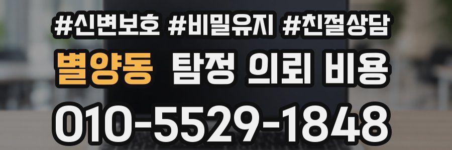 별양동 탐정 의뢰 비용