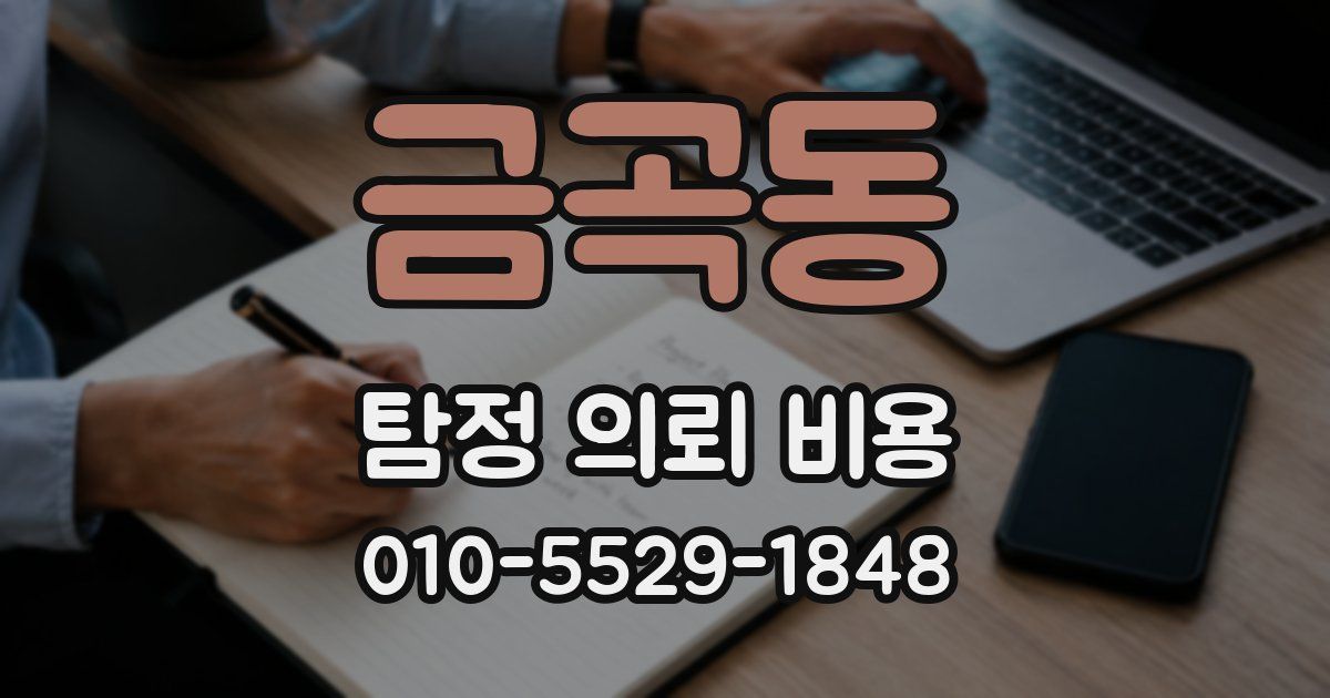 금곡동 탐정 의뢰 비용