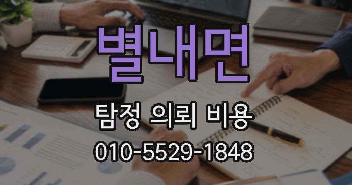 별내면 탐정 의뢰 비용