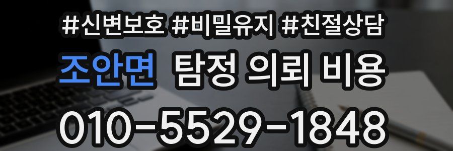 조안면 탐정 의뢰 비용