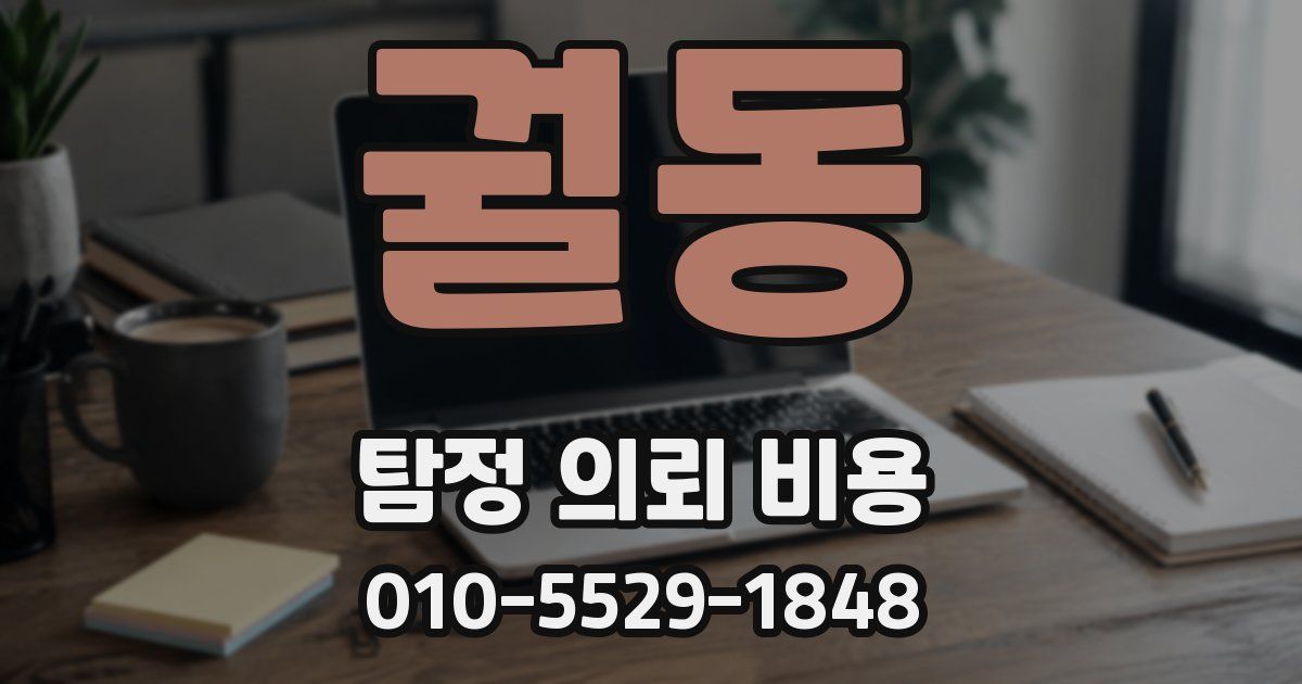 궐동 탐정 의뢰 비용