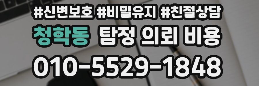청학동 탐정 의뢰 비용