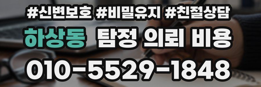 하상동 탐정 의뢰 비용