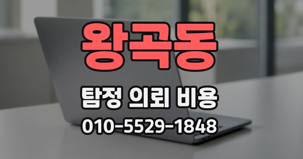 왕곡동 탐정 의뢰 비용