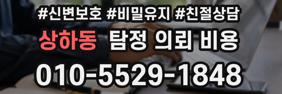 상하동 탐정 의뢰 비용