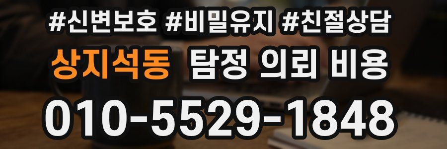 상지석동 탐정 의뢰 비용