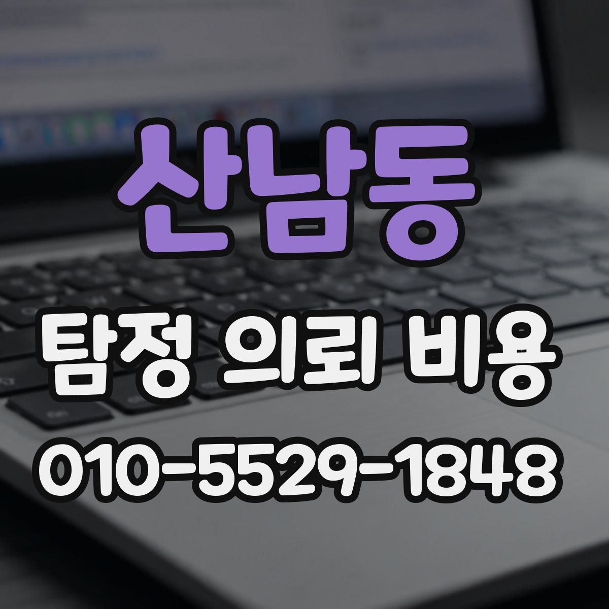 산남동 탐정 의뢰 비용