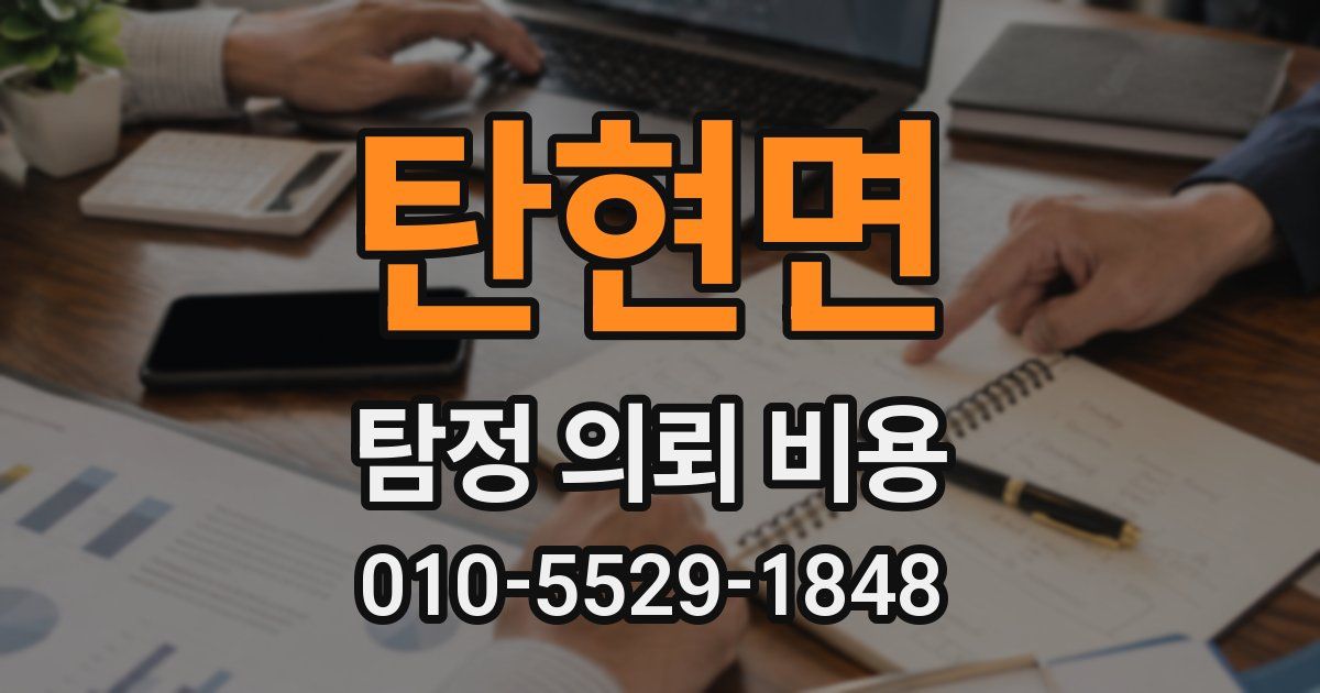 탄현면 탐정 의뢰 비용