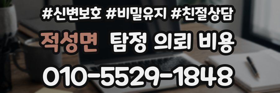 적성면 탐정 의뢰 비용