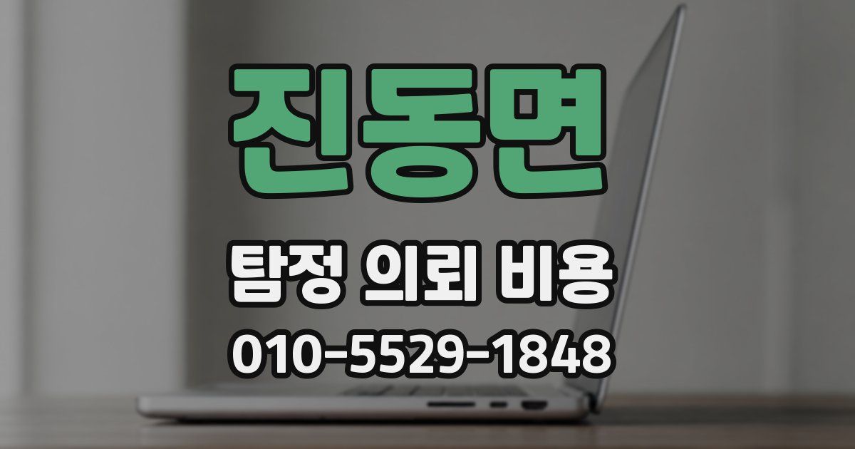 진동면 탐정 의뢰 비용