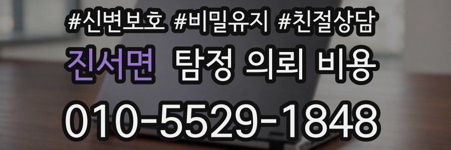 진서면 탐정 의뢰 비용
