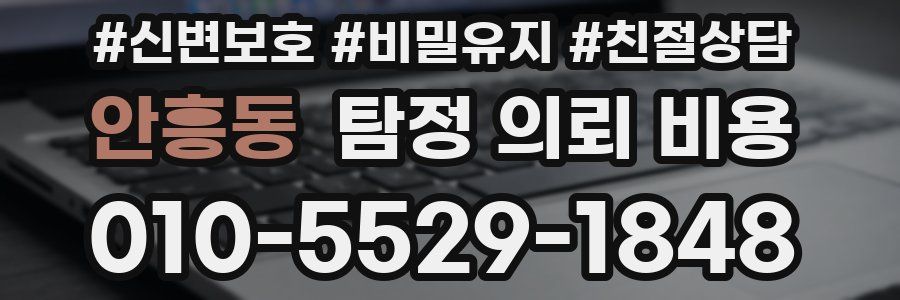 안흥동 탐정 의뢰 비용
