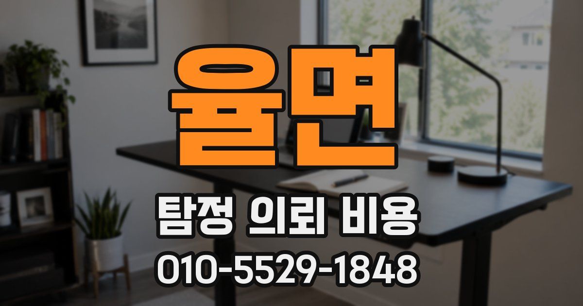 율면 탐정 의뢰 비용