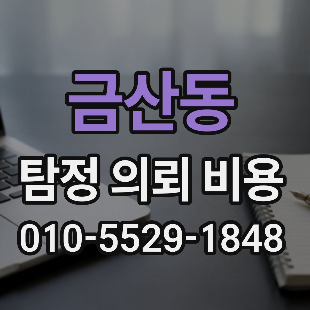 금산동 탐정 의뢰 비용