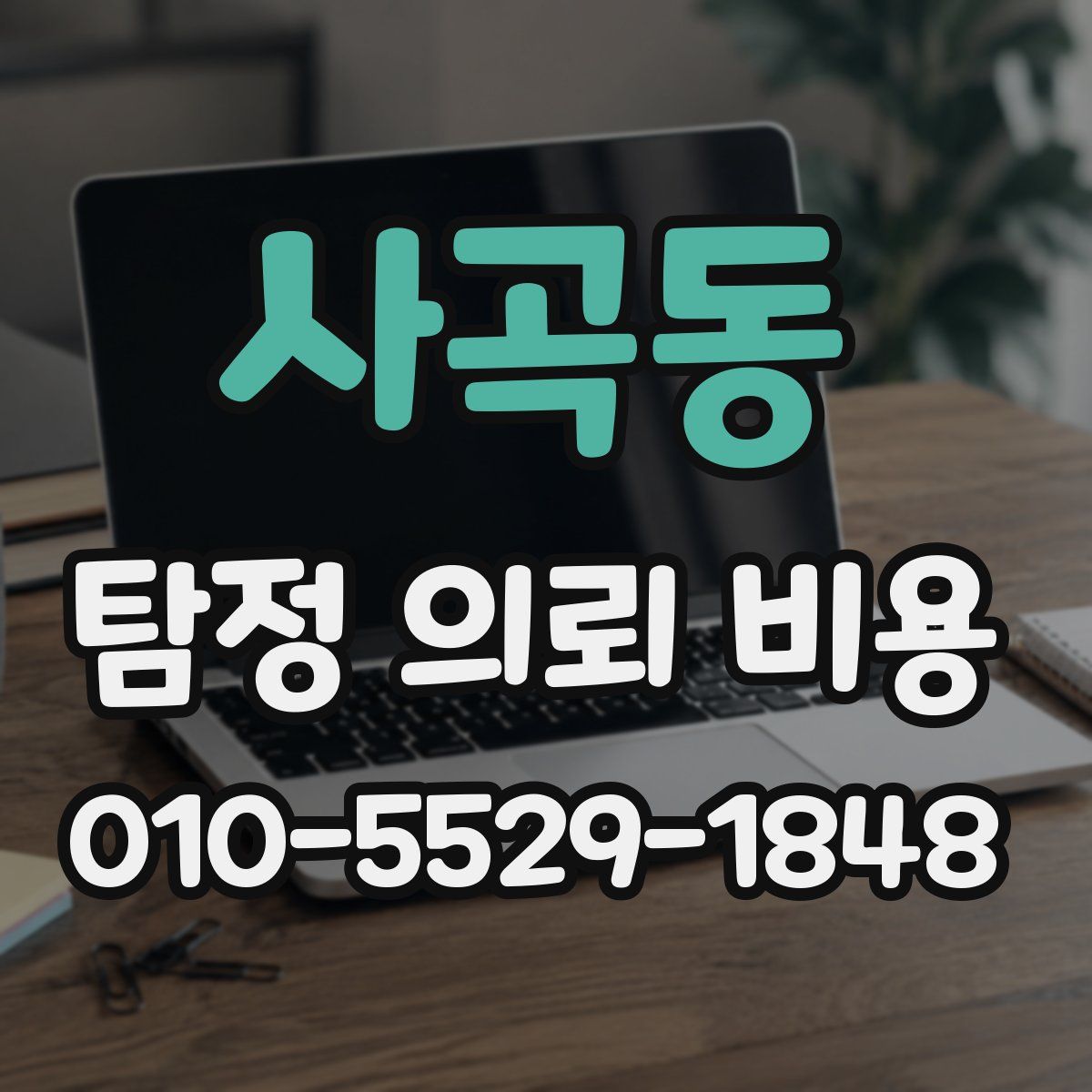 사곡동 탐정 의뢰 비용