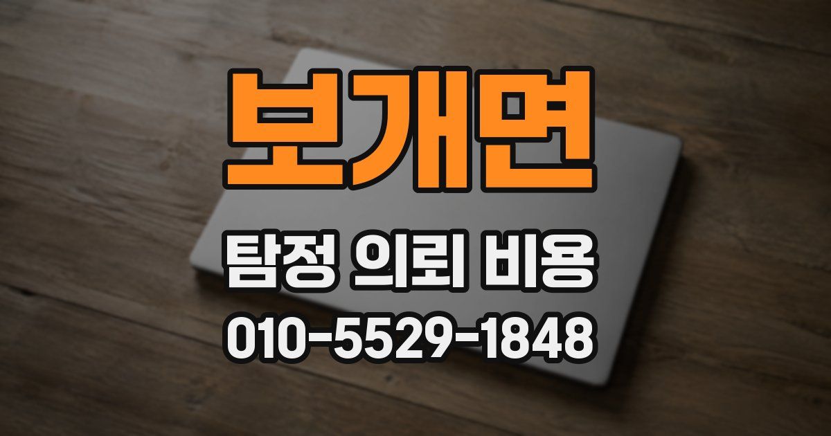 보개면 탐정 의뢰 비용