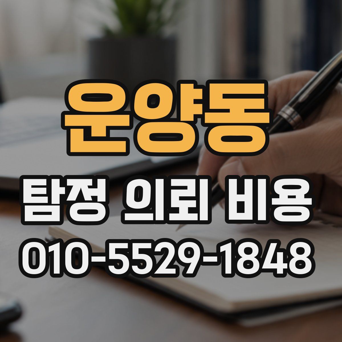 운양동 탐정 의뢰 비용