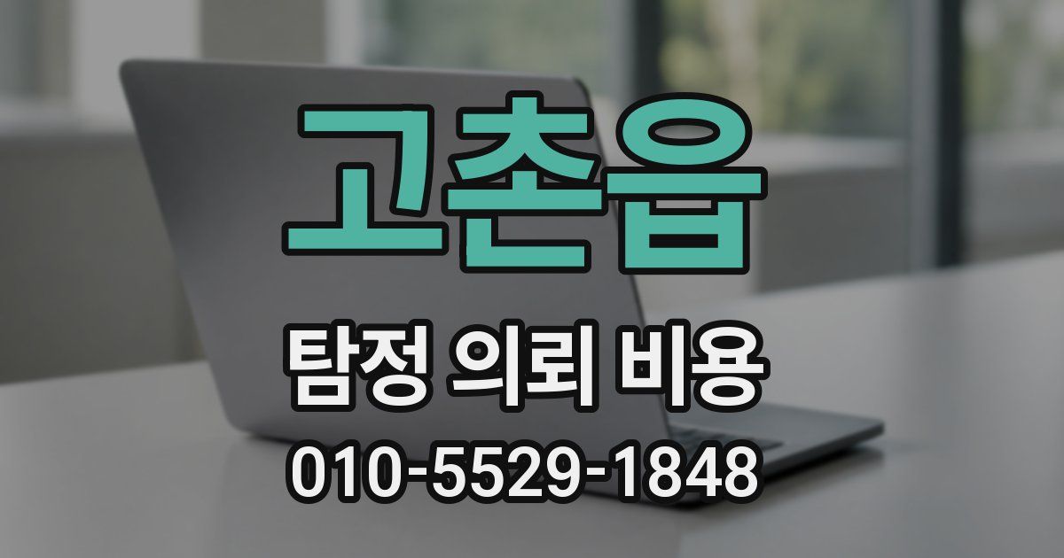 고촌읍 탐정 의뢰 비용