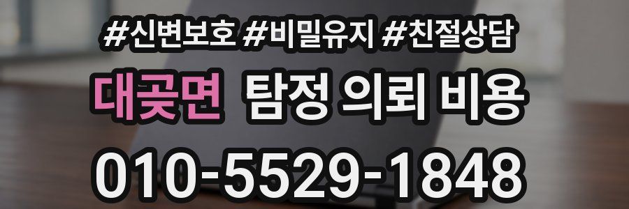 대곶면 탐정 의뢰 비용