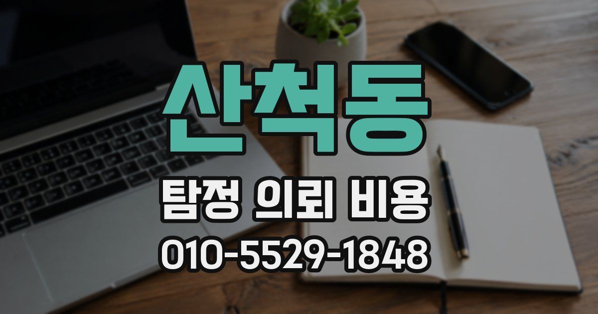 산척동 탐정 의뢰 비용