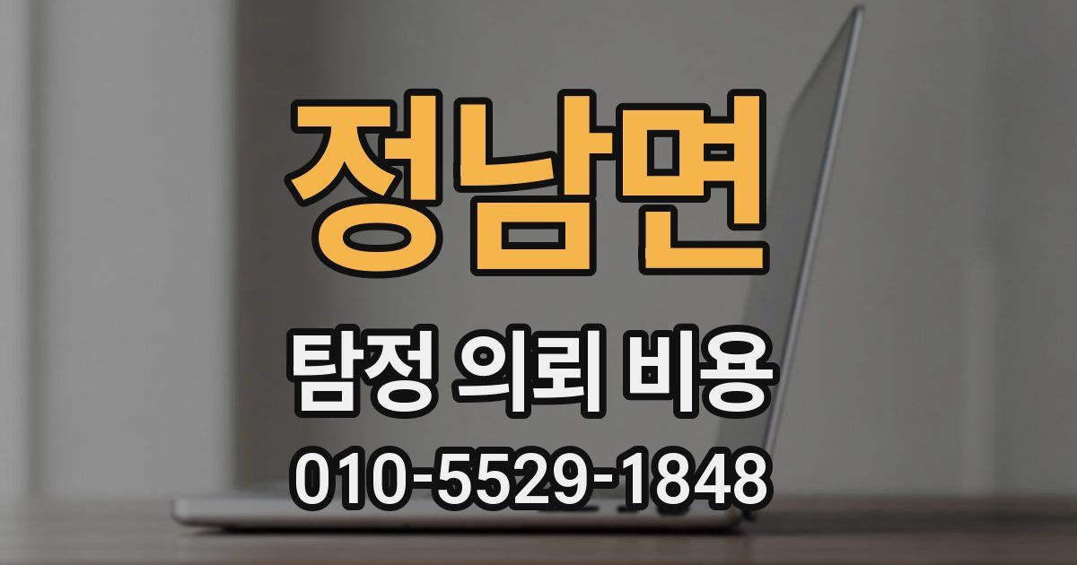 정남면 탐정 의뢰 비용