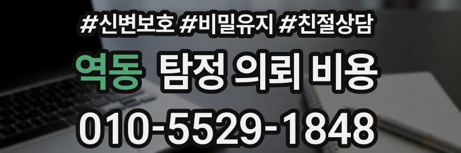 역동 탐정 의뢰 비용