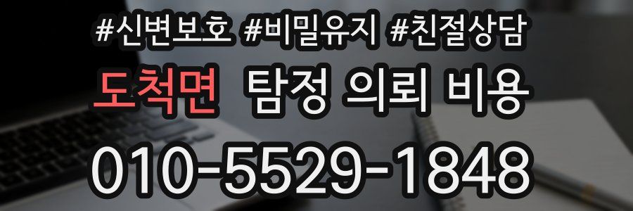 도척면 탐정 의뢰 비용